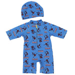 Boy's Overall Swimsuit + Cap - Ourkids - HUN