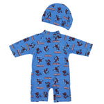 Boy's Overall Swimsuit + Cap - Ourkids - HUN