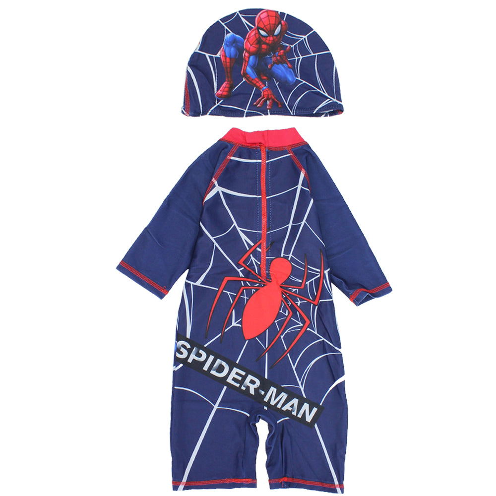 Boy's Overall Swimsuit + Cap - Ourkids - Karzma