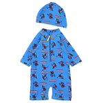 Boy's Overall Swimsuit + Cap (Spider Man) - Ourkids - Global