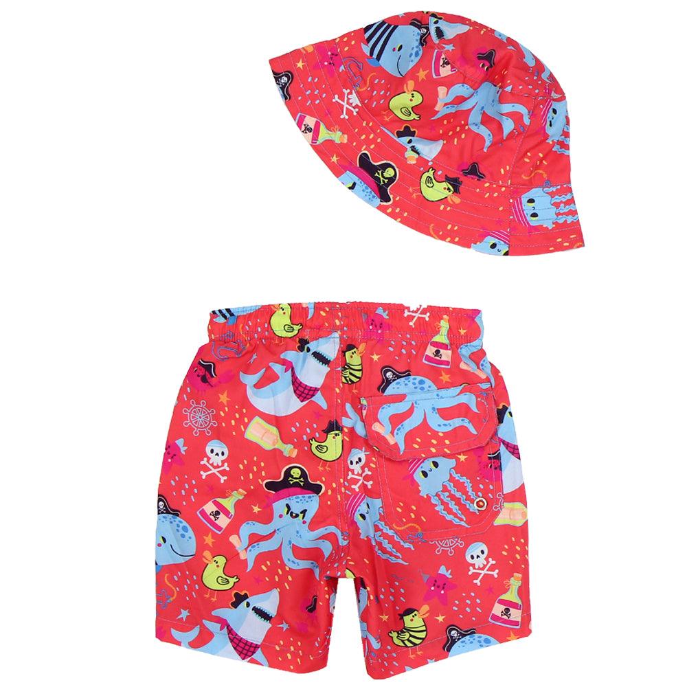 Boy's Swimsuit + Bucket Hat - Ourkids - Okapi