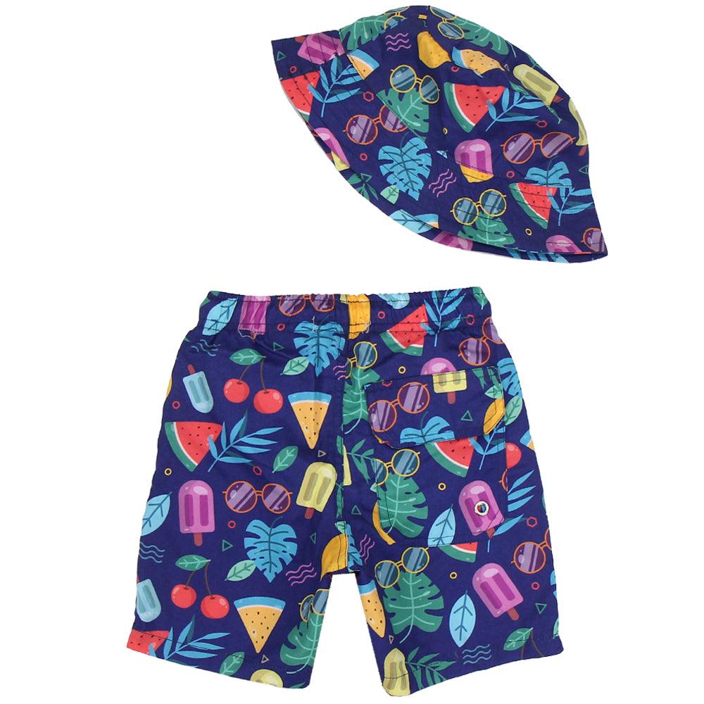 Boy's Swimsuit + Bucket Hat - Ourkids - Okapi