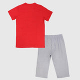 Brooklyn Short-Sleeved Pajama - Ourkids - Rosso