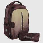 Brown 20 Inches Backpack + Pencil Case - Ourkids - 3M