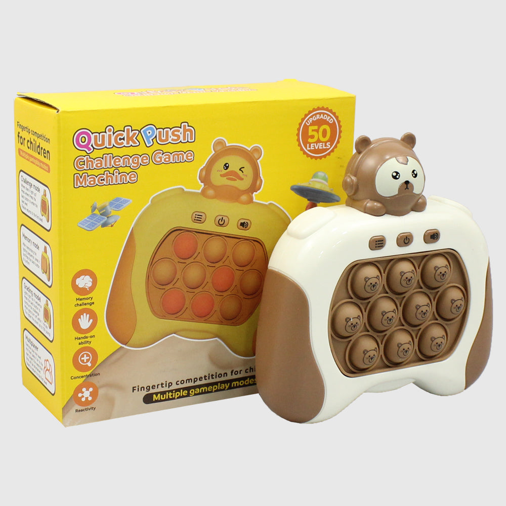 Brown Bear Pop Push It Game Controller Bubble Sensory Fidget - Ourkids - OKO