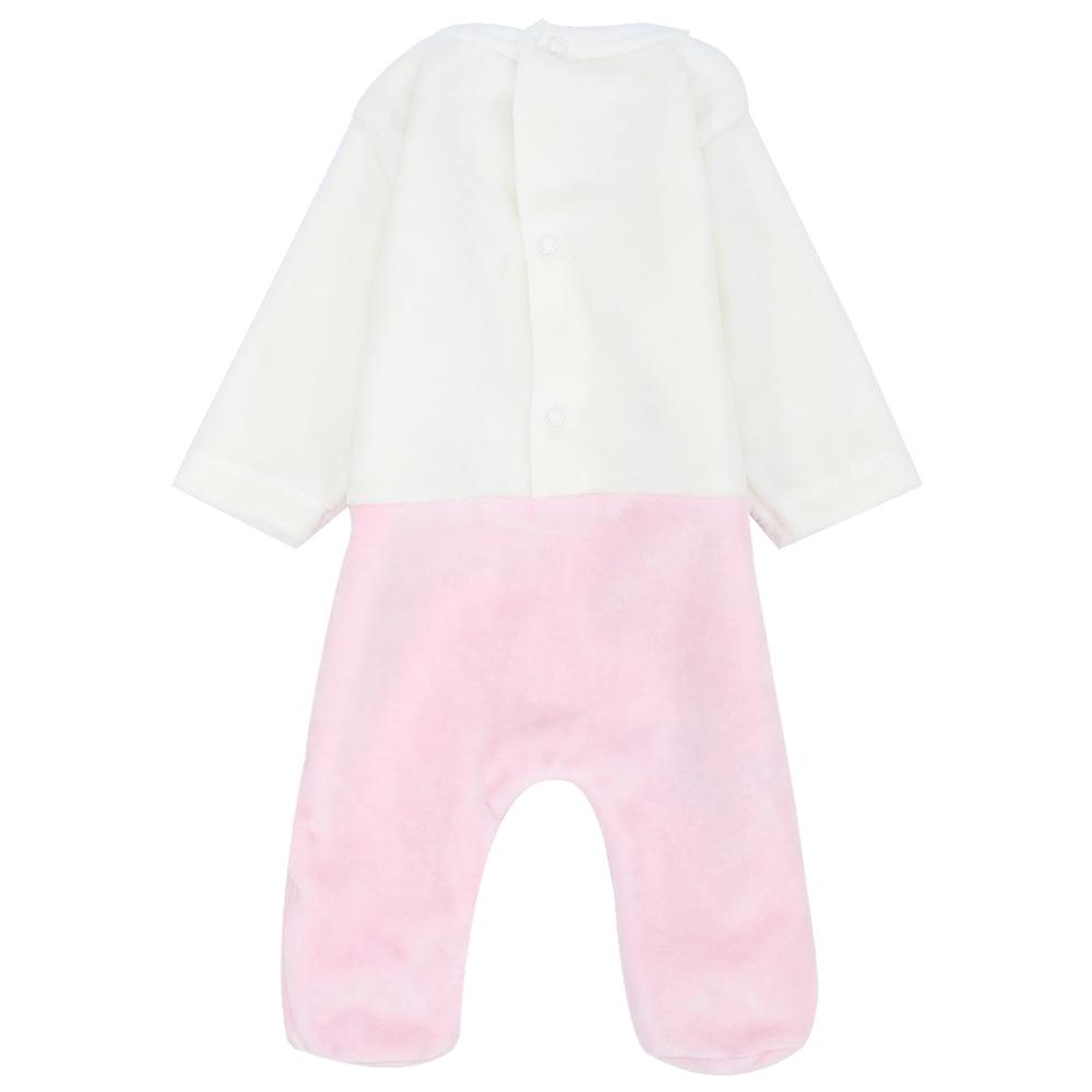 Bunny Head Velvet Baby Footie - Ourkids - Ourkids