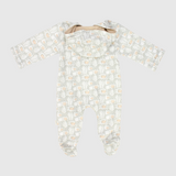 Butterflies Long-Sleeved Baby Footie - Ourkids - Junior