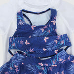 Butterflies Navy Bikini With Matching Skirt & T-Shirt - Ourkids - Bella Bambino