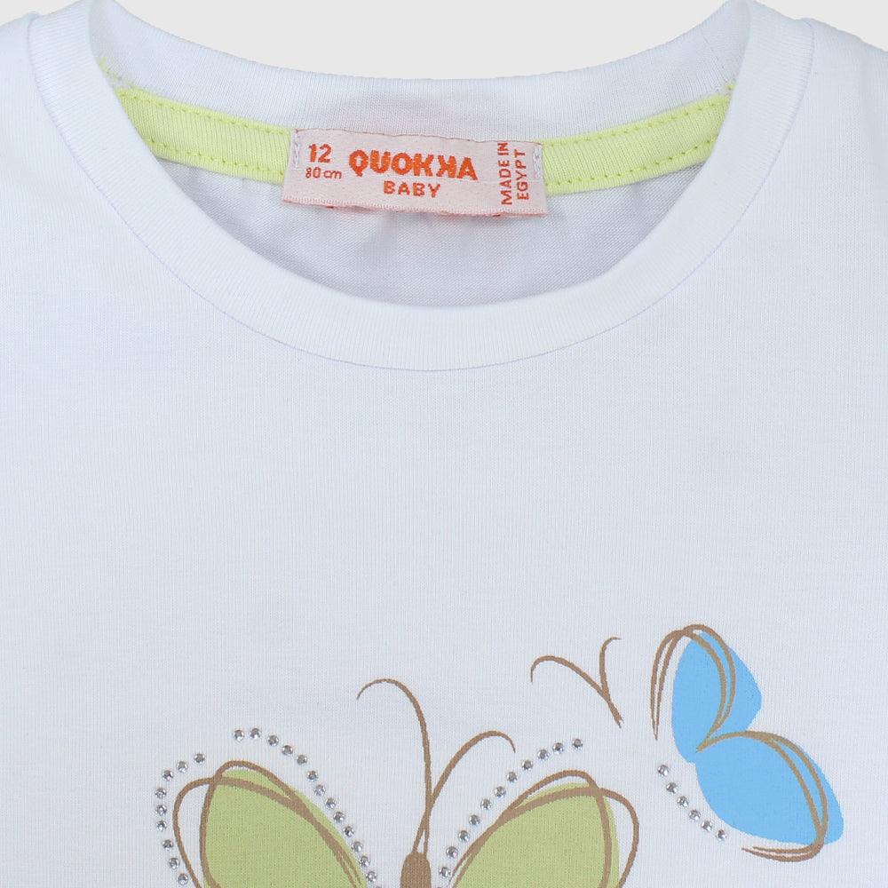 Butterflies Short-Sleeved T-Shirt - Ourkids - Quokka