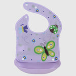 Butterfly Bib With Silicone Pocket - Ourkids - Bella Bambino