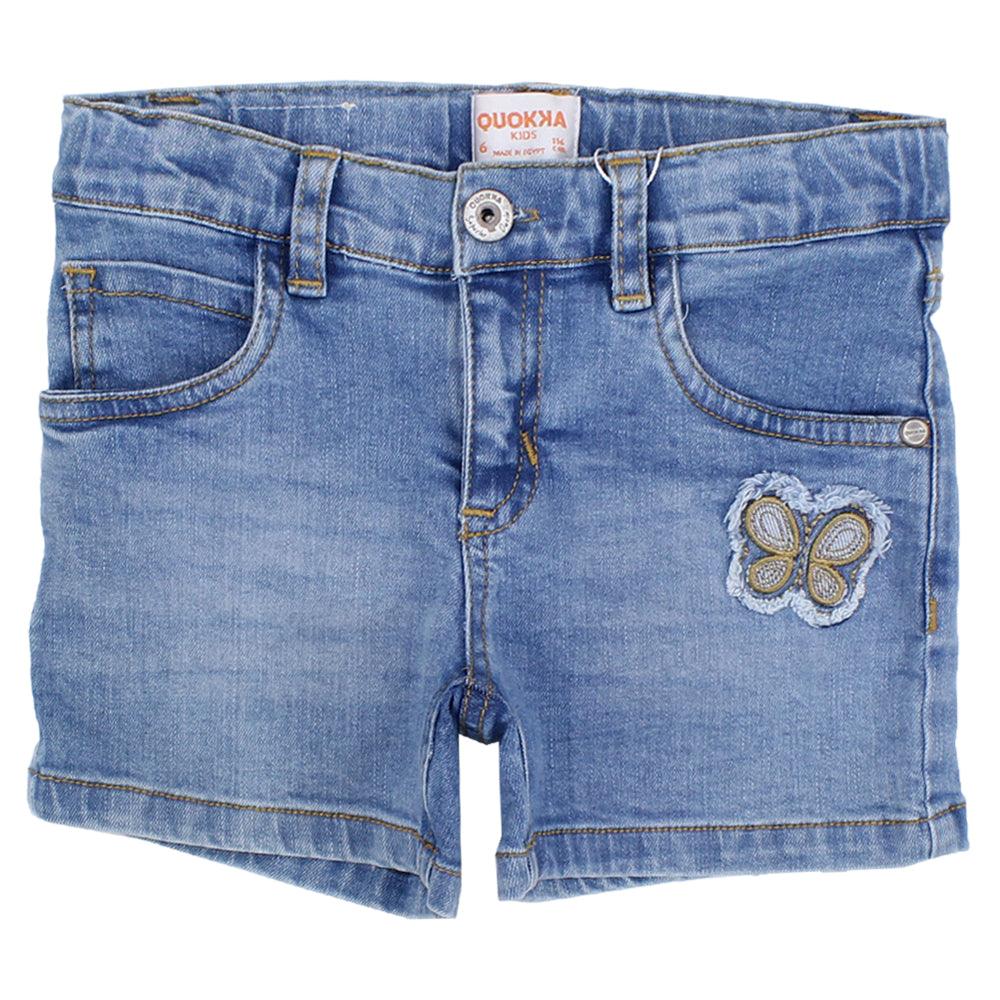 Butterfly Jean Shorts - Ourkids - Quokka