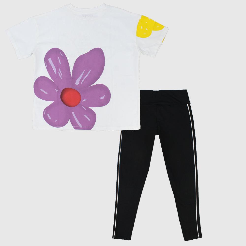 Butterfly/Flower 2-Piece Outfit Set - Ourkids - Sharo