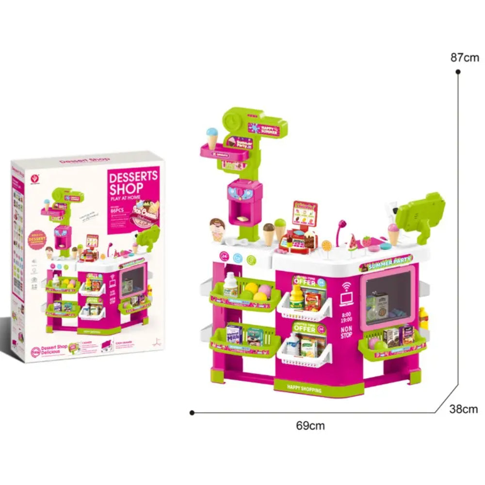 Desserts Shop Play Set (Light & Sound) – 86 Pcs