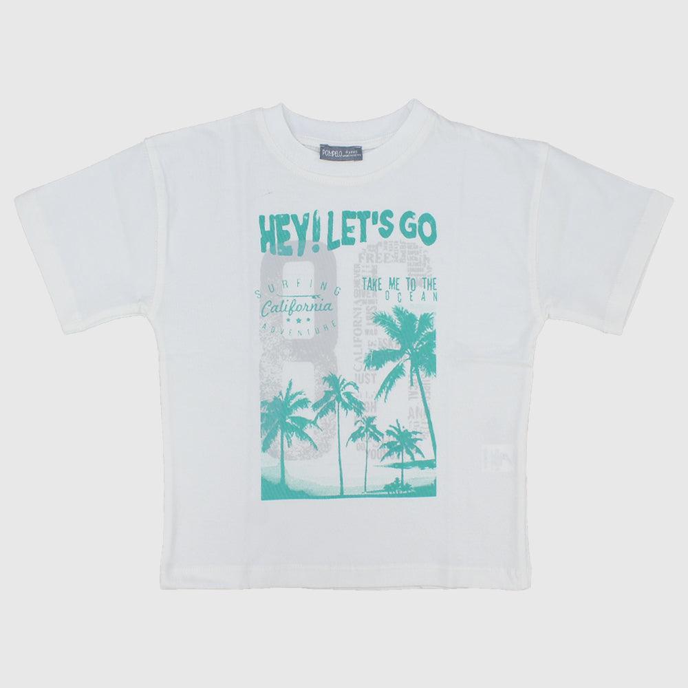 California Palm Trees Short-Sleeved T-Shirt - Ourkids - Pompelo