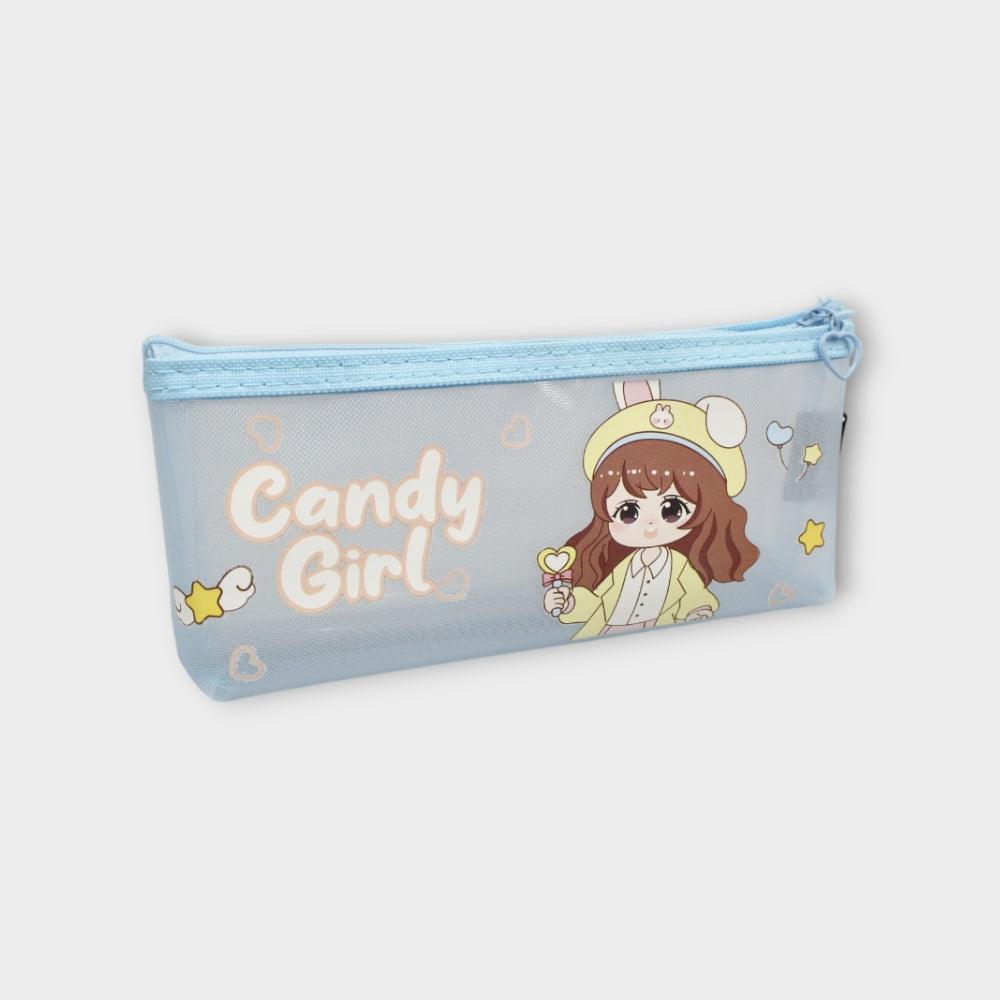 Candy Girl Baby Blue Pencil Case - Ourkids - TWK