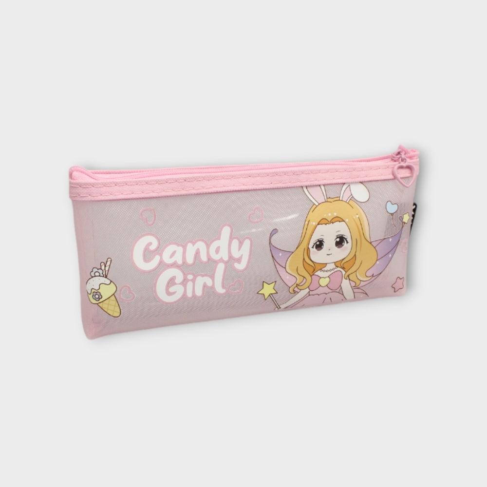 Candy Girl Pink Pencil Case - Ourkids - TWK