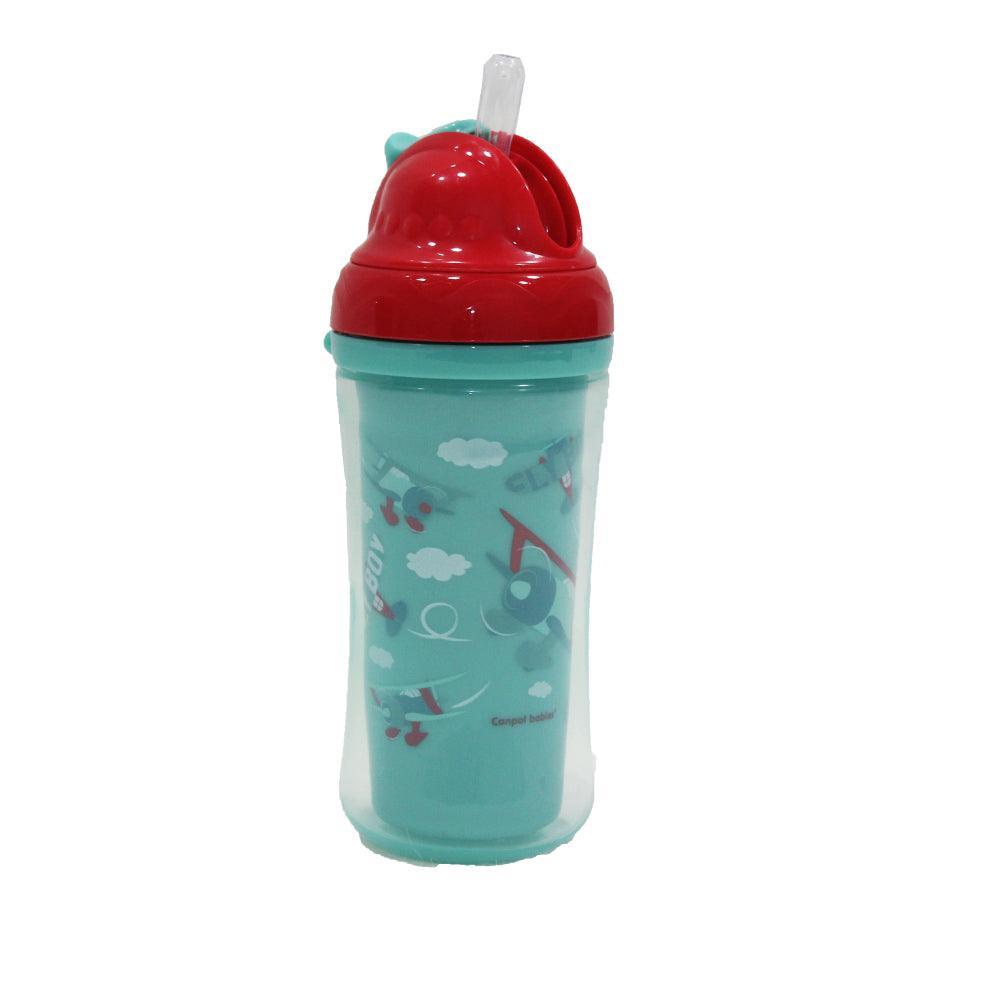 Canpol Babies Kid Cup With Soft Straw – Double Wall 260 ml (+12) - Ourkids - Canpol Babies