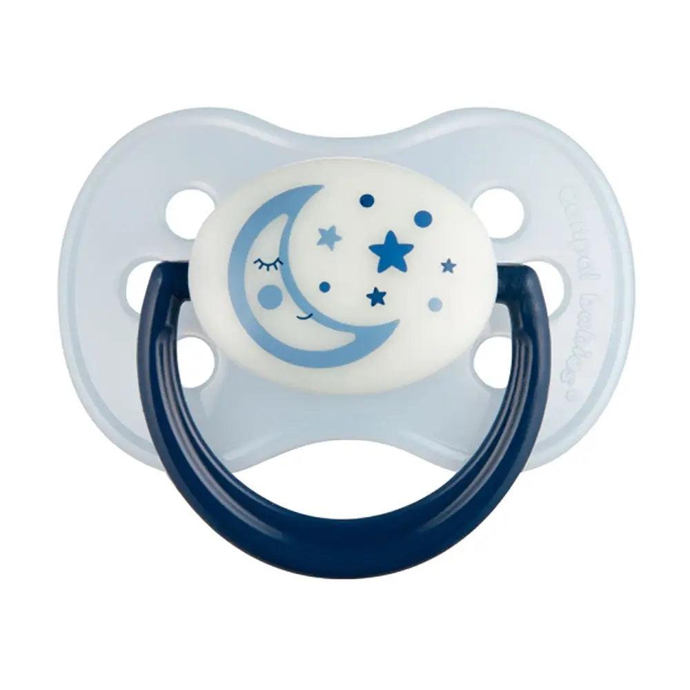 Canpol Babies Round Pacifier (6-18 months) Blue Night Dreams - Ourkids - Canpol Babies
