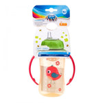 CANPOL BABIES Training cup 320ml silicone mouthpiece, Cute Animals red - Ourkids - Canpol Babies