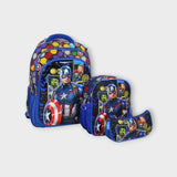 Captain America 18 Inches School Set - Ourkids - Golden Bag