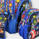 Captain America 18 Inches School Set - Ourkids - Golden Bag