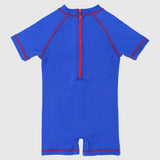 Captain America Short-Sleeved Overall Swim Suit - Ourkids - I.Wear