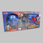 Captain America Soft Bullet Gun With Mask - Ourkids - Hot Toys