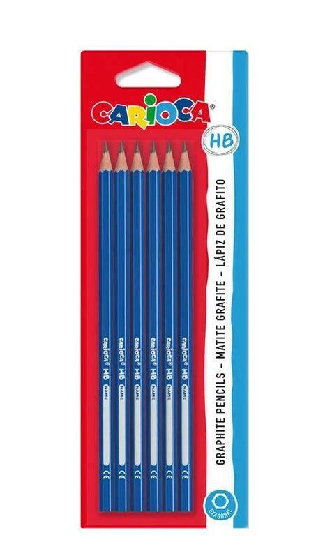 Carioca 6 Graphite Pencils - Ourkids - Carioca