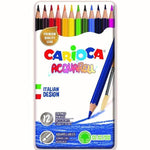 Carioca Acquarell Metal Box of 12 Colored Pencils - Ourkids - Carioca