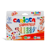 Carioca Stamperello Double-tip Markers, 12pk - Ourkids - Carioca