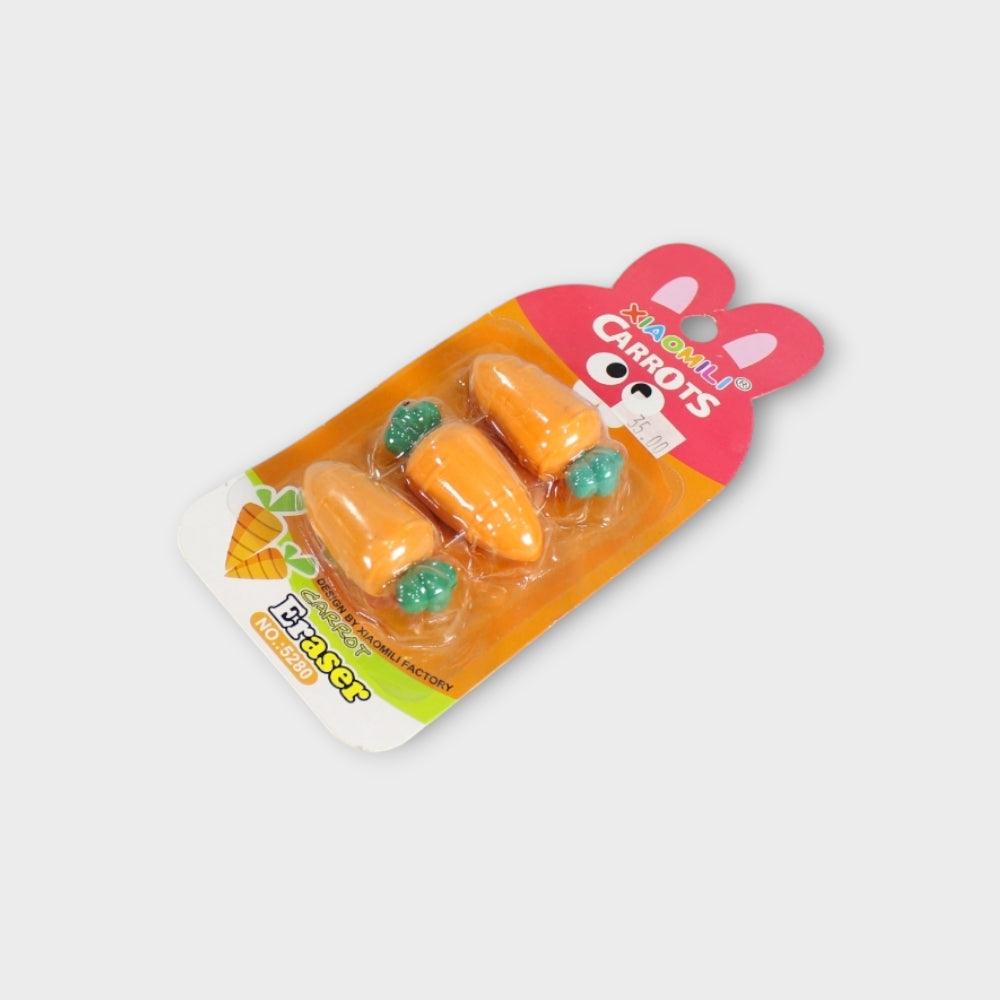 Carrot Erasers - 3 Pcs - Ourkids - TWK