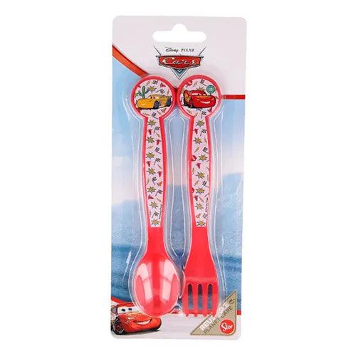 Cars Cutlery Set Red 2 Pieces - Ourkids - Stor