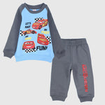 Cars Long-Sleeved Fleeced Pajama - Ourkids - Morenella