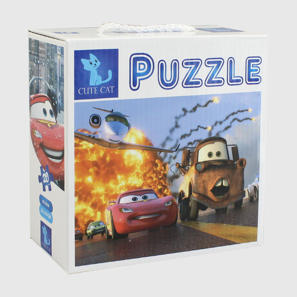 Cars Puzzle - 2 in 1 (20 & 24 Pieces) - Ourkids - Cute Cat