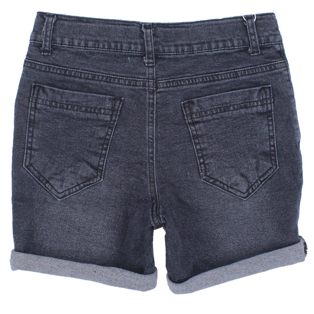 Charcoal Jean Shorts - Ourkids - Giggles