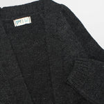 Charcoal Long-Sleeved Knit Cardigan - Ourkids - Playmore