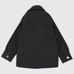 Charcoal Long-Sleeved Overshirt - Ourkids - Playmore