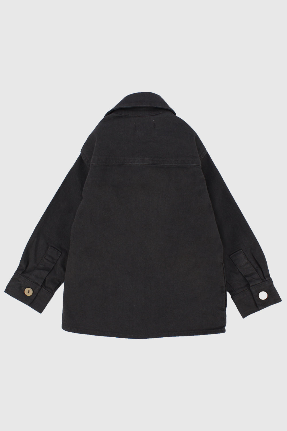 Charcoal Long-Sleeved Overshirt - Ourkids - Playmore