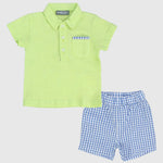 Checkered 2-Piece Outfit Set - Ourkids - Pompelo