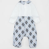 Checkered Baby Footie - Ourkids - Berceau