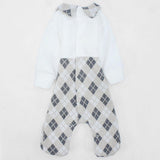 Checkered Baby Footie - Ourkids - Berceau