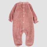 Checkered Bunny Long-Sleeved Baby Footie - Ourkids - Bumber