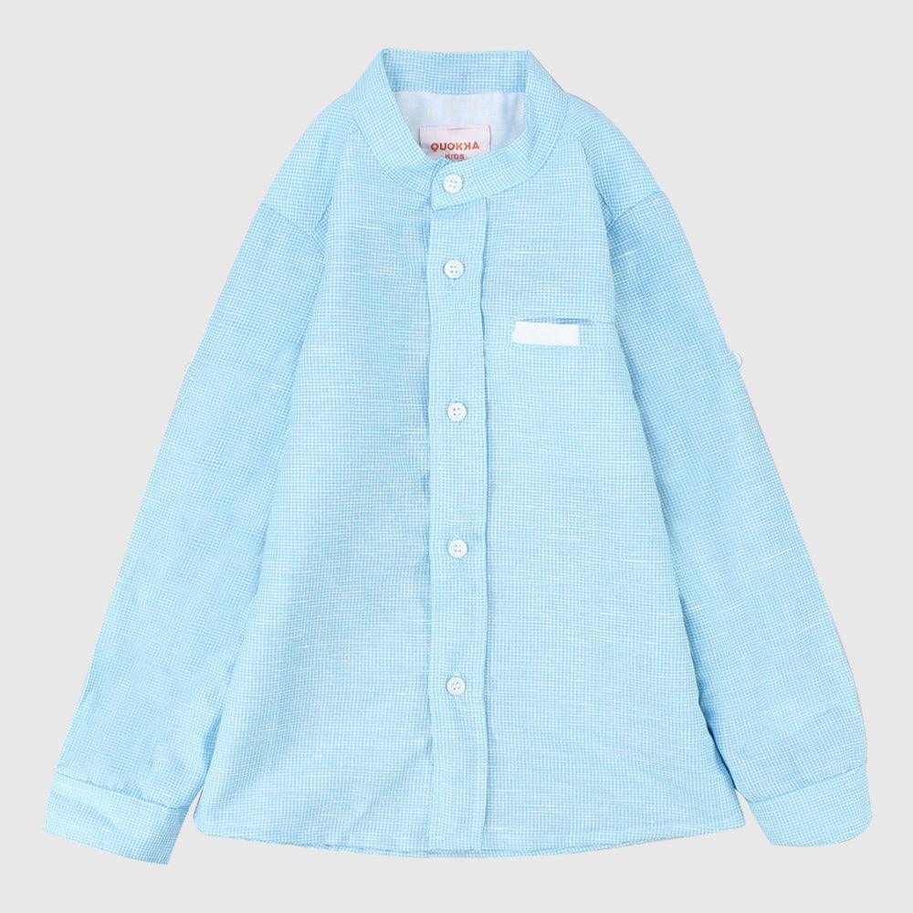 Checkered Long-Sleeved Shirt - Ourkids - Quokka