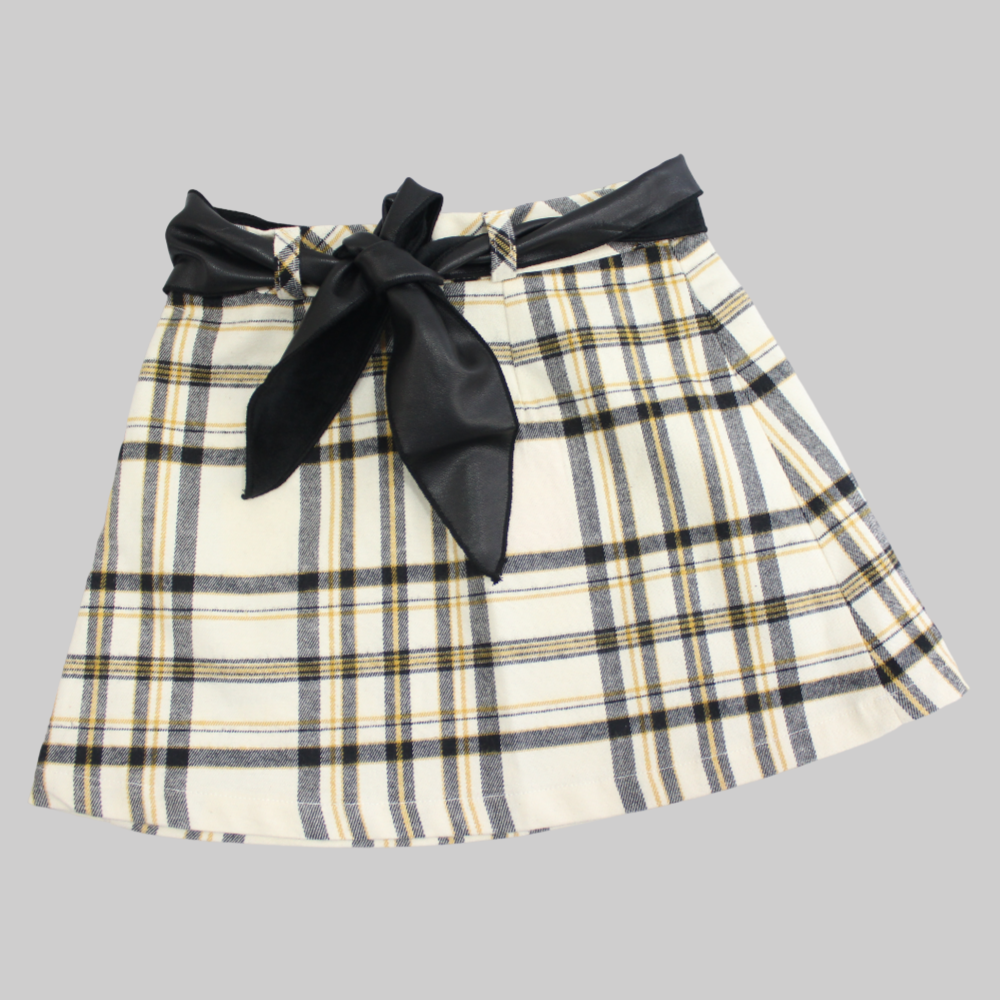 Checkered Mini Skirt - Ourkids - Pompelo