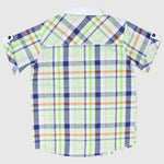 Checkered Short-Sleeved Shirt - Ourkids - Pompelo