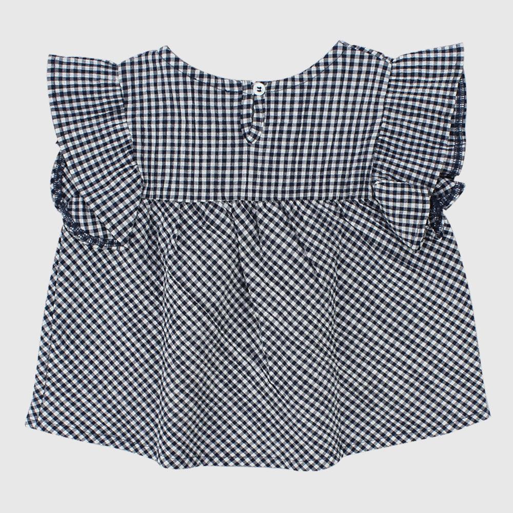 Checkered Sleeveless Blouse - Ourkids - Pompelo