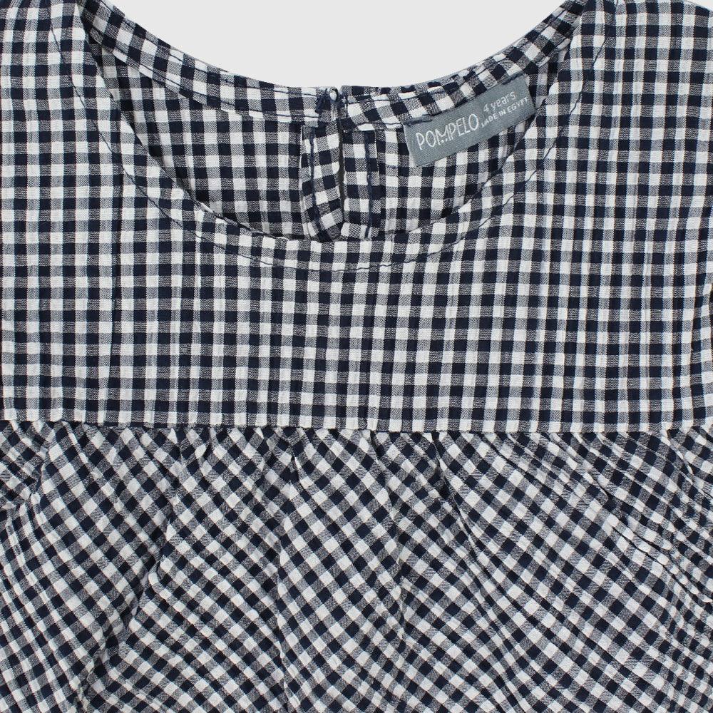 Checkered Sleeveless Blouse - Ourkids - Pompelo