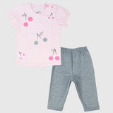 Cherries Short-Sleeved Pajama - Ourkids - JOKY