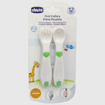 Chicco Cutlery Set (12+ Months) - Ourkids - Chicco