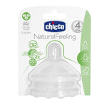 Chicco Natural Feeling Step-up Baby Bottle Teat 2 Pcs 4m+ Adjustable 2 Pc - Ourkids - Chicco